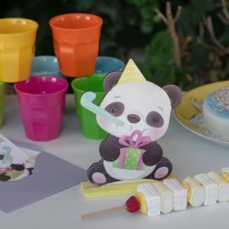 Centrotavola di Legno sagomato Panda 20cm Panda e Koala