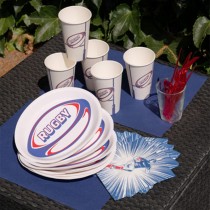 Tovagliolo di Carta 33x33cm Sport Rugby 20pz Rugby