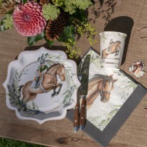 Tovagliolo di Carta 33x33cm Sport Equitazione "Hippique" 20pz Equitazione "Hippique"