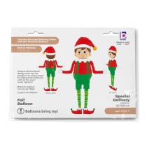 Palloncino in Foil 66" Air Filled Elfo "Elf" Natale e Capodanno Grabo