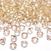 Diamanti in Plastica Oro 100pz Confetti Tondi