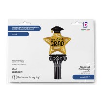 Palloncino in Foil 68" Air Filled Laurea "Star Column" Laurea Grabo