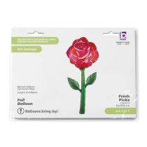 Palloncino in Foil 64" Air Filled Rosa "Watercolor Rose" Natura Grabo