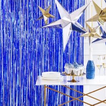Frange Decorative in Foil Blu H.2.50mt Frange