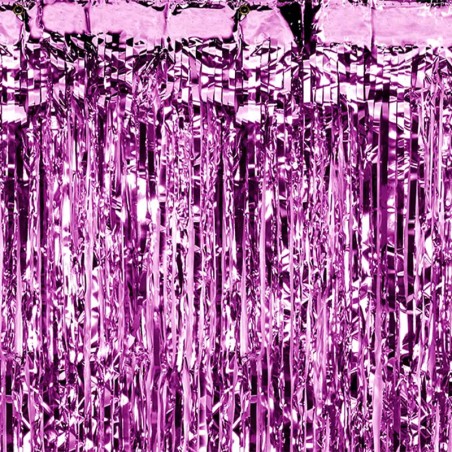 Frange Decorative in Foil Fucsia H.2.50mt Frange
