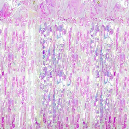 Frange Decorative in Foil Iridescente H.2.50mt Frange