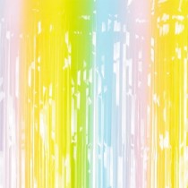 Frange Decorative in Foil Multicolor Pastello H.1.95mt Frange