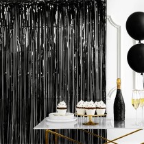Frange Decorative in Foil Nero H.2.50mt Frange
