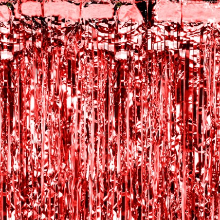 Frange Decorative in Foil Rosso H.2.50mt Frange