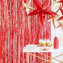 Frange Decorative in Foil Rosso H.2.50mt Frange