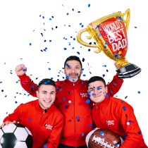 Palloncino in Foil 33" Super Shape Trofeo "World's Best Dad" Giornate Speciali Grabo