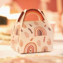 Box Porta Merenda "Arcobaleno Boho" 6pz Happy Birthday Boho