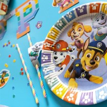 Piatto di Carta 23cm con Paw Patrol 8pz Paw Patrol