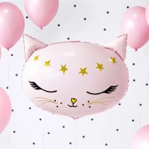 Palloncino in Foil 19" Junior Shape Gatto Rosa "Cat" Animali (Fattoria e Domestici)