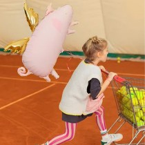 Palloncino in Foil 29" Super Shape Maialino con Ali "Pig" Fattoria