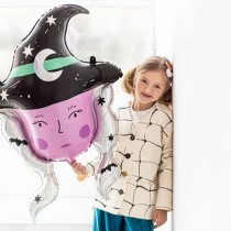 Palloncino in Foil 40" Super Shape Testa Strega o Befana Palloncini Foil Halloween