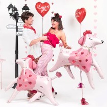 Balloon Tail o Ghirlanda di Cuori Rosa 3mt Addobbi e Accessori Amore