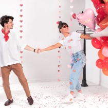 Balloon Tail o Ghirlanda di Cuori Rose Gold 3mt Addobbi e Accessori Amore