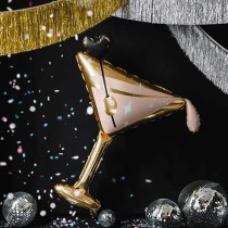 Palloncino in Foil 37" Super Shape Cocktail con Oliva "Glass" Addio al Nubilato