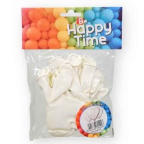 Palloncino in Lattice 10" Cuore Bianco "White 001" 16pz Gemar Blister "Happy Time"