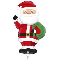 Palloncino in Foil 14" Mini Shape Babbo Natale "Santa" Natale e Capodanno Grabo