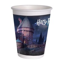 Bicchiere di Carta 255ml di Harry Potter "Hogwarts" 8pz Harry Potter