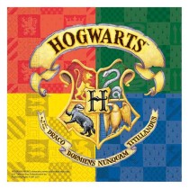 Tovagliolo di Carta 33x33cm con Harry Potter "Hogwarts Houses" 20pz Harry Potter
