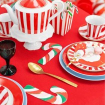 Tovagliolino di Carta 8x15cm Candy Cane "Christmas" 20pz Lecca Lecca