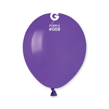 Palloncino in Lattice 5" A50 Viola "Purple 008" 100pz Gemar Standard 5" A50