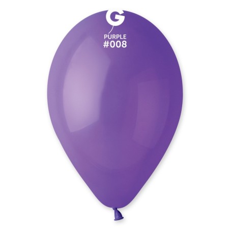 Palloncino in Lattice 12" G110 Viola "Purple 008" 100pz Gemar Standard 12" G110
