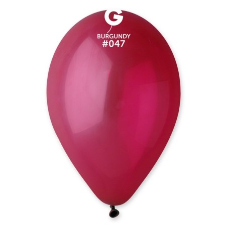 Palloncino in Lattice 12" G110 Bordeaux "Burgundy 047" 100pz Gemar Standard 12" G110