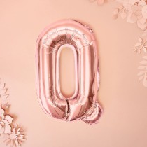 Palloncino in Foil 14" Lettera "Q" Rose Gold Lettere Medie Rose Gold 14"/35cm Partydeco