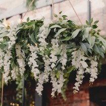 Ghirlanda di Glicine Bianco "Wisteria Garland" 1.7mt Festoni e Ghirlande