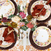 Piatto di Carta 21cm Benvenuto Autunno "Hello Fall" 8pz Festa Tema Autunno
