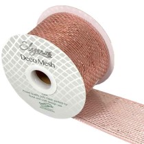 Nastro Decorativo effetto Rete Rose Gold 10mt Tulle e Nastrini Oaktree