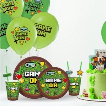 Bicchiere di Carta 200ml con Giochi "Game On" 6pz Game On