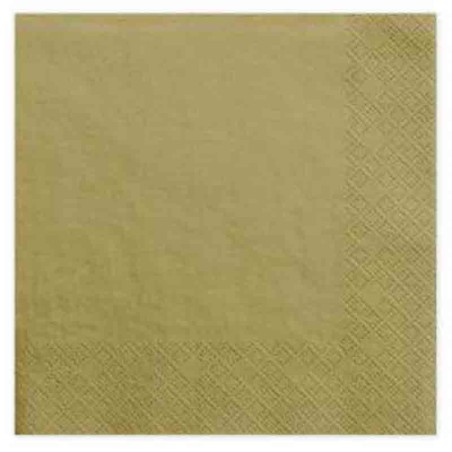 Tovagliolo di Carta 33x33cm Oro 20pz Oro "Gold"