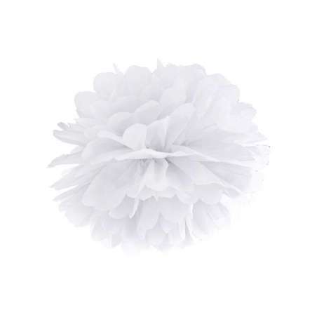 Pom Pom 35cm Carta velina Bianco Pom Pom