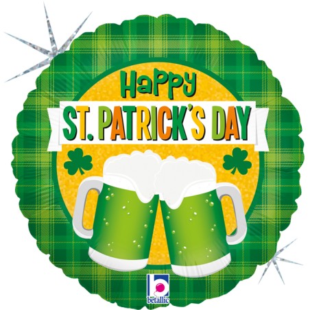 Palloncino in Foil 18" Happy St. Patrick's Day Giornate Speciali Grabo