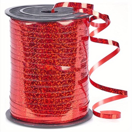 Nastrino Rosso Olografico 5mm x 250mt Tulle e Nastrini Oaktree
