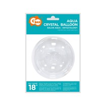Palloncino in Elastico PVC 18" Aqua Crystal Balloon "Trasparente" Bubble Trasparenti