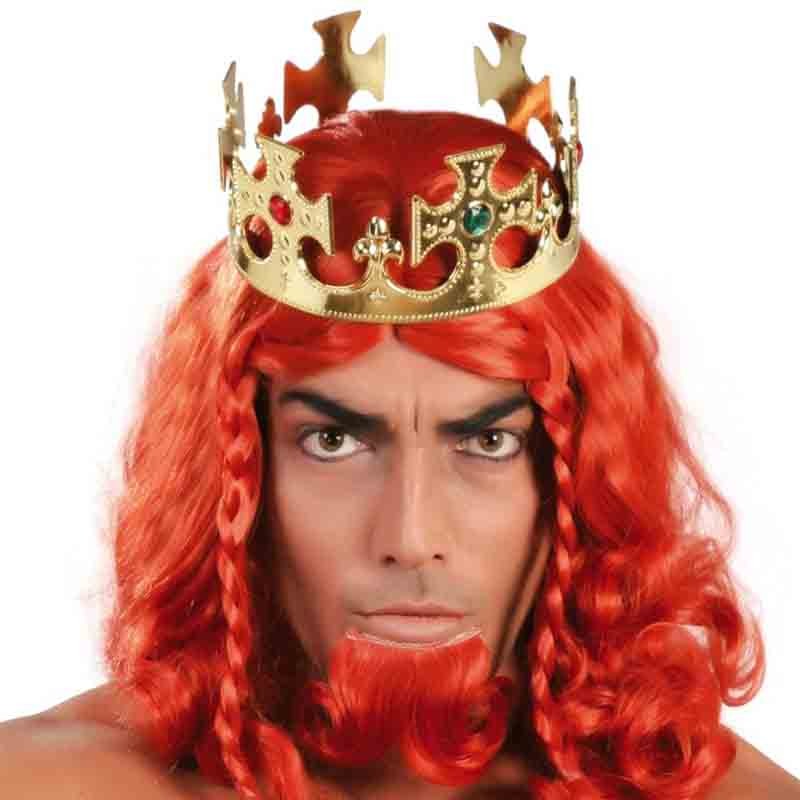 Corona da uomo o da ballo di fine anno, decorazione medievale reale per cosplay, ritorno a casa, ballo di fine anno, decorazioni (Argento