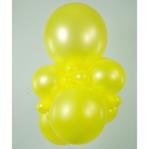 Palloncino in Lattice 5" A50 Funky Neon Giallo "Yellow Fluo 021" 100pz Gemar Neon Tutte le Misure