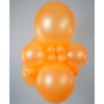 Palloncino in Lattice 19" G19 Funky Neon Arancione "Orange Fluo 022" 25pz Gemar Neon Tutte le Misure