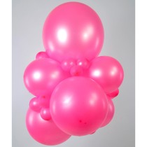 Palloncino in Lattice 19" G19 Funky Neon Rosa "Pink Fluo 025" 25pz Gemar Neon Tutte le Misure