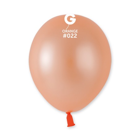 Palloncino in Lattice 5" A50 Funky Neon Arancione "Orange Fluo 022" 100pz Gemar Neon Tutte le Misure