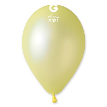 Palloncino in Lattice 13" G120 Funky Neon Giallo "Yellow Fluo 021" 50pz Gemar Neon Tutte le Misure