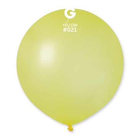 Palloncino in Lattice 19" G19 Funky Neon Giallo "Yellow Fluo 021" 25pz Gemar Neon Tutte le Misure