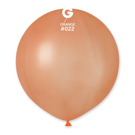 Palloncino in Lattice 19" G19 Funky Neon Arancione "Orange Fluo 022" 25pz Gemar Neon Tutte le Misure