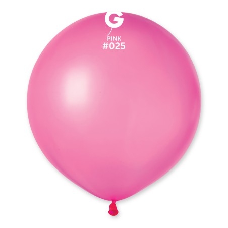 Palloncino in Lattice 19" G19 Funky Neon Rosa "Pink Fluo 025" 25pz Gemar Neon Tutte le Misure
